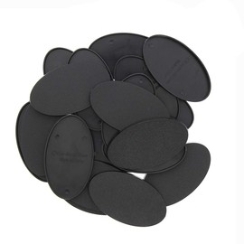 MB875 20pcs Base 75X42mm or 2.95x1.65inch Plastic Model Bases for Gaming Miniatures or Wargames Table Games