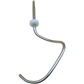 NaschLager Dough Hook S Shape Stainless Steel Compatible with Bosch MUM4 MUM44 MUM4405 MUM4427 ProfiMixx 44 46 47 Replacement Part 00080060 Length 190 mm Diameter 19.7 mm Hex Shank Food Processor