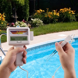 Chlorine Meter, PH Meter, Water PH and Chlorine Meter, 2-in-1 Water Quality Meter for Testing Water PH and Chlorine Content for Swimming Pools for Swimming Pools, Aquariums, Plantations, Drinking