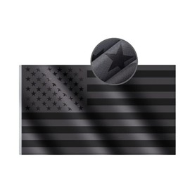 SKERYBD All Black American Flag 3x5 Ft - Double Sewn and Fade Proof Black USA US America Flags For All Weather Indoor Outdoor