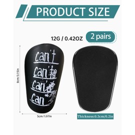 TPZORJX 2 Pairs Football Shin Pads, Children's Football Shin Pads for Children and Men, Mini Leg Protection for Men, Women, Boys, Girls, Graffitiable, DIY