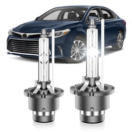 SENROBO Fit for 2011-2016 Toyota Avalon Sienna Venza D4S HID Xenon Headlight Bulbs, 350% Brightness, High Low Beam Light Bulb, 6000K White, Plug and Play, Pack of 2