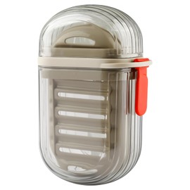 Luckious Waterproof Leak-proof Travel Soap Container with Lid Transparent Leak-proof Travel Soap Container Portable Soap Container Soap Container for Travel, Bathroom, Camping and Outdoor Use