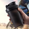 ZatRuiZE Protein Shaker Bottle 400ml, BPA- and DEHP-free, Leakproof Flip