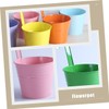 Mipcase 4pcs Detachable Iron Hanging Flowerpot Space Saving Decorative Plant