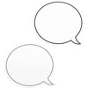Dry Erase Speech Bubble Cutouts for Bulletin Boards (9 x