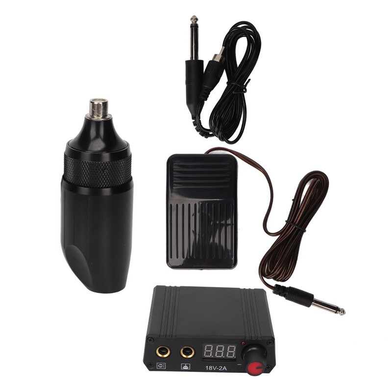 Tattoo Pen Kit LCD Display Dual Mode RAC Connector Rotary
