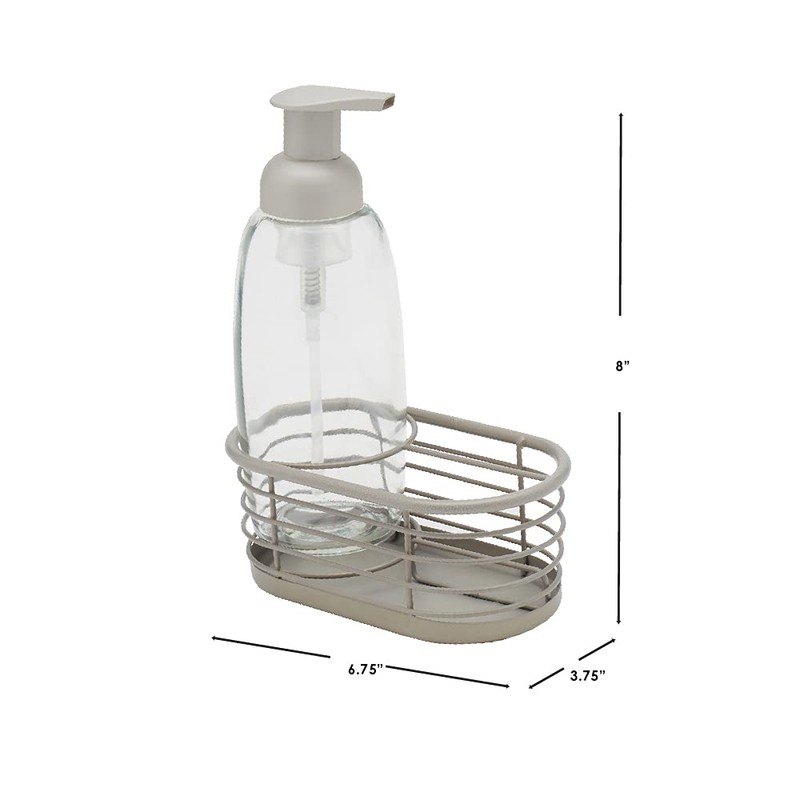 13.5 oz Capacity Refillable Plastic Bottle with Open Wire Caddy