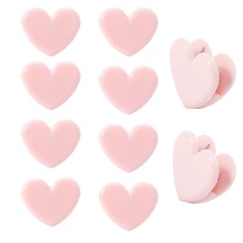 TTFdacai 60pcs Heart Shaped Binder Clips,Mini Decorative Paper Clips,Paper and Bag Clips for Coffee Office Photo Picture Pages Holder