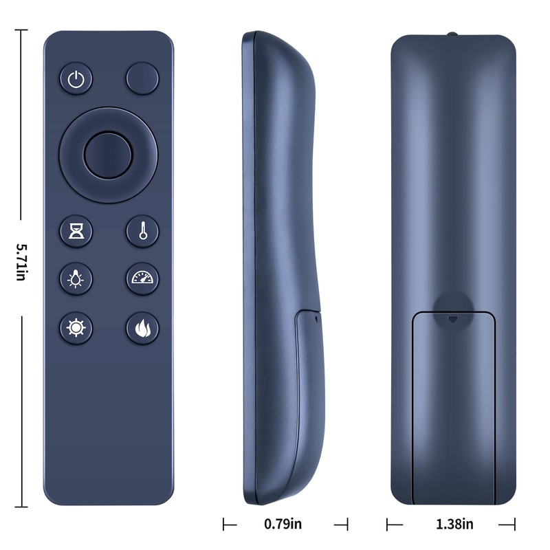 Replacement Remote for Twin Star Classic Flame Electric Fireplace Heater
