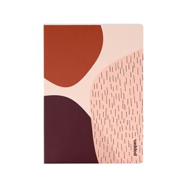 Poppin Elements Back to School Kit - Blush, Lined Notebook, 4-Pack Assorted Retractable Gel Luxe Pens, Medium Accessory and Pencil Pouch, and 3-Pack Big Writing Pads