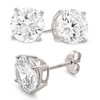 Kezef Rhodium Plated Sterling Silver Stud Earrings for Women and