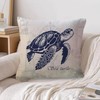 Ocean Beach Pillow Covers Double-sided Sea Life Cushion Covers Seaturtle/Seahorse/Crab/Starfish