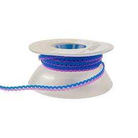 Funny Braces Power Chain Two Color Combos Dental Orthodontic Elastic Bands Power Chain 15 Feet/Roll (Pink Blue&Purple, Continuous)