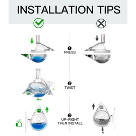 Clscea Aquarium CO2 Acrylic Drop Checker CO2 Indicator (Tear Drop & 15ml)