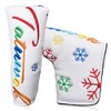 Snow Flower Golf Headcover Putter Cover Pin Mallet Fit Scotty