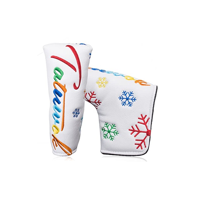 Snow Flower Golf Headcover Putter Cover Pin Mallet Fit Scotty