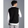 Trigema Men's Sweater Vest, black