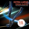 BEZOX Senior Nail Clippers - Upgraded Long Handle Curved Head