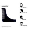 ZUCLLIN Men's Beard Shaping Tool With Inbuilt Comb Transparent Template