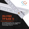 Printed Folding Ruler, Father's Day Gift, Birthday Souvenir, 2 Metres