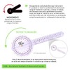 66fit Goniometer Plastic 12" - Angle Medical Joint Measuring Ruler