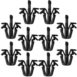OxGord Grill Clip Retainers Best for Select Toyota Truck & SUVs - 90467-12040 OEM Replacement Nylon Interior Trim Panel Grille Fastener Clips (Pack of 10) - Black