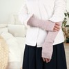Facecozy Arm Warmer Women Warm Cashmere Blend Long Fingerless Gloves