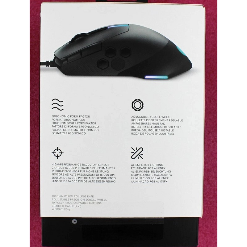 Alienware Dell Alienware AW510M Wired RGB High Performance Optical Gaming