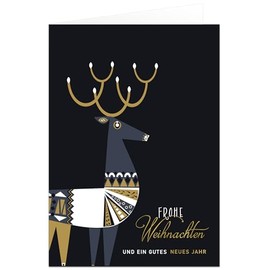 20 Christmas Cards Folding Cards with Envelopes – Not the Smaller A6 Format (Pack of 20)