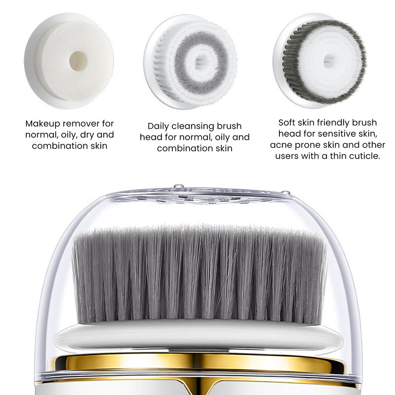Electric Facial Cleanser 2 Gears Deep Clean Dustproof Waterproof Gentle