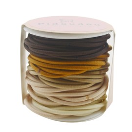 48 Pieces Elastic Hair Ties for Women, 3mm Hair Bands for Thick or Thin Hair, No Damage Elastic Hair Accessories for Girls and Women (Neutral Color)