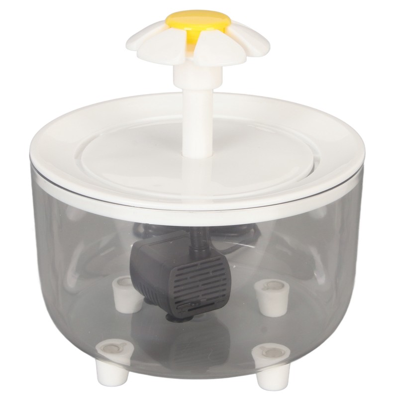 Cat Water Fountain Automatic Circulation USB Transparent Water Tank Silent