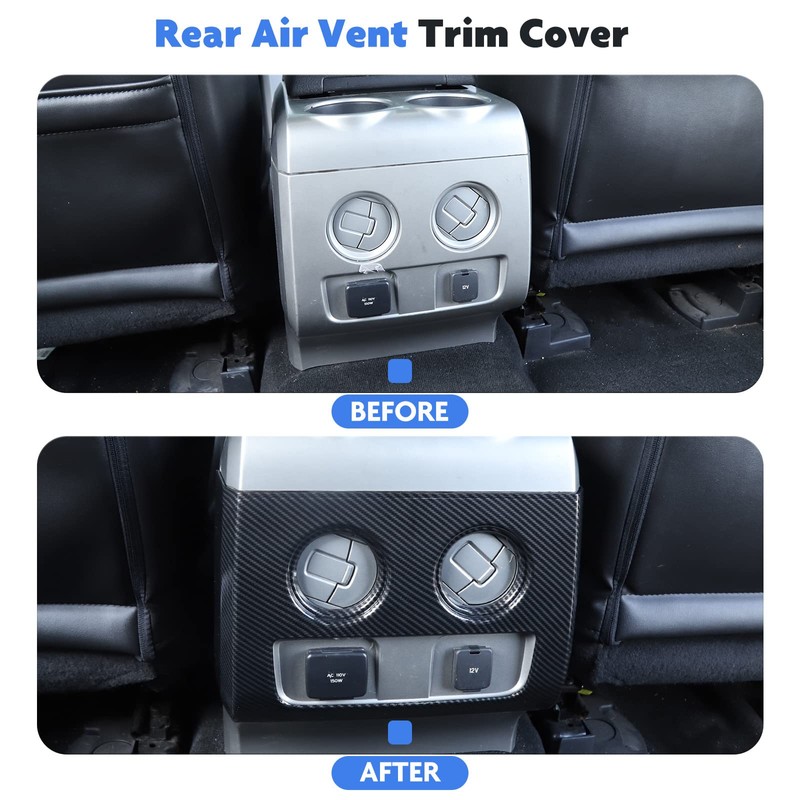 Jimen Compatible with 2009-2014 Ford F150 Rear Air Conditioner Vent