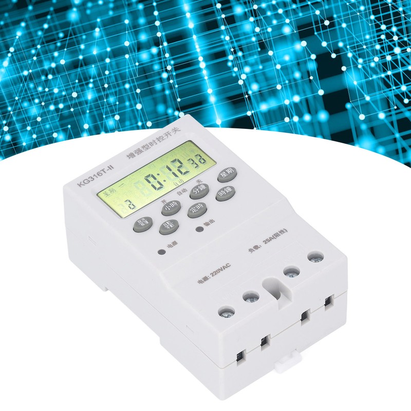 Time Control Switch Programmable Timer Controller Digital Display AC220V for