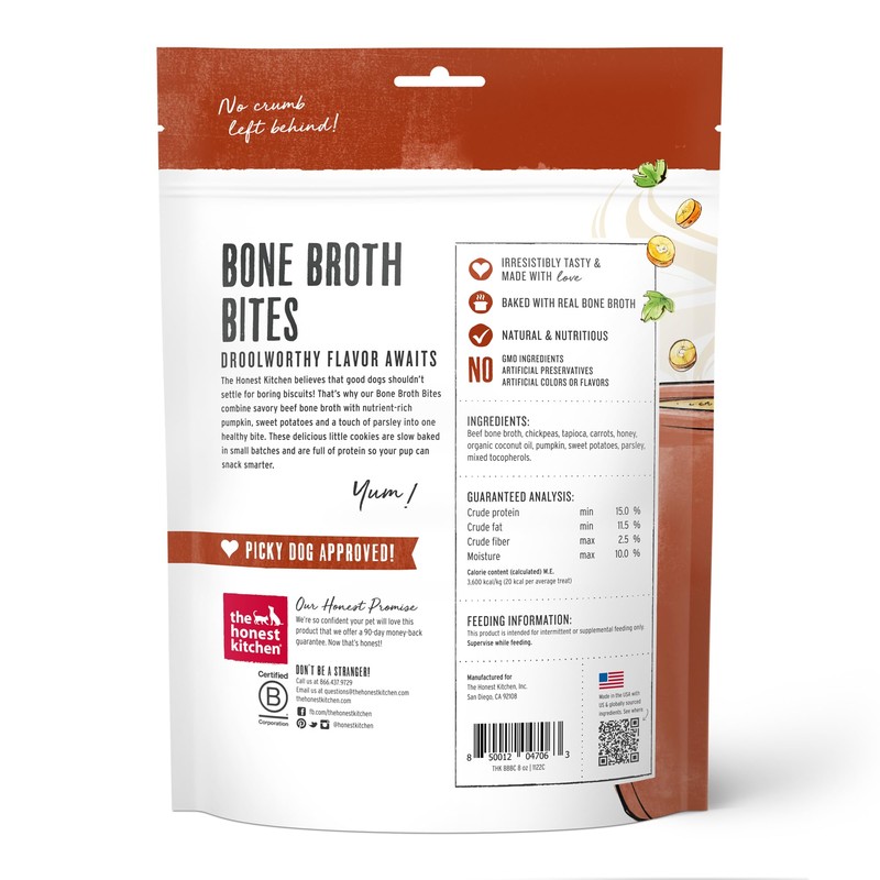 The Honest Kitchen Bone Broth Bites: Roasted with Beef Bone