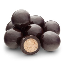 Dulcefina, Dark Chocolate Skinny Dipper Malt Balls (Single Dipped) (2 Lbs)