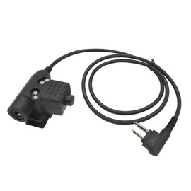 HELETUL 2 Pin U94 Ptt Push-to-Talk Button U-94 Headset Adapter PTT System Compatible for Motorola CLS CP EP Walkie Talkie Earpiece(Civilian Wiring)