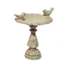 Melody Jane Dolls House Grey Stone Bird Bath Miniature 1:12 Scale Garden Accessory