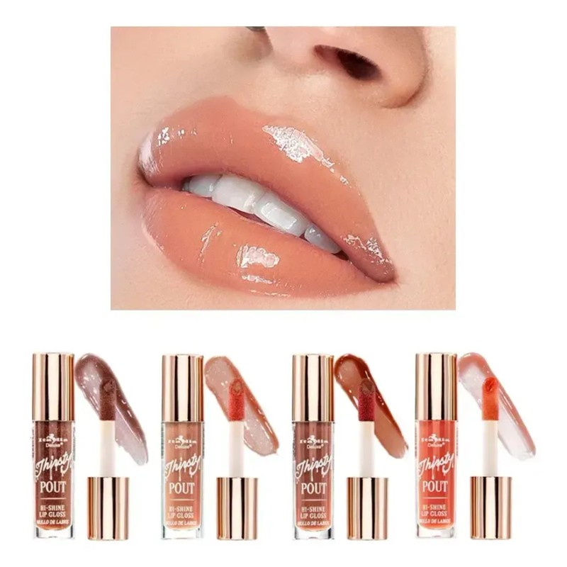 Italia Deluxe Set Gloss Labiales Thirsty Pout Hi Shine 4