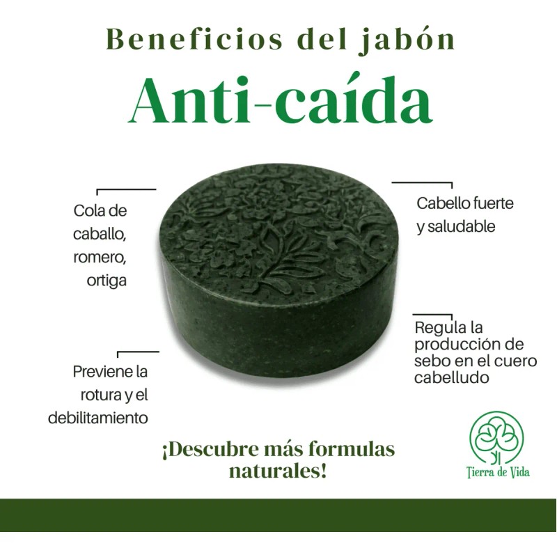 Jabón Anti Caída Nutre Y Fortalece El Cabello Desde La