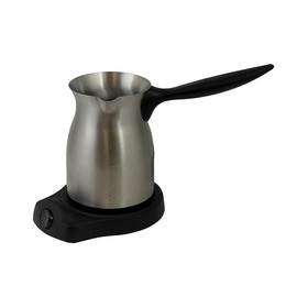 Turkish Middle Eastern Persian Arab Style Electric Cordless Coffee Maker 6-Cup Stainless Steel Stay Cool Handle