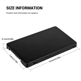 YIMATEECO M.2 to SATA Adapter, M.2 NGFF SATA SSD to 2.5IN SATA 3.0 Card Adapter with Black Case, M.2 SSD Enclosure 6Gbps External Disk Caddy Case Support 2230 2242 2260 2280 Hard Drive (Black)