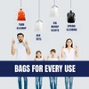 Plasticplace 55-60 gallon Trash Bags │ 1.2 Mil │ Orange