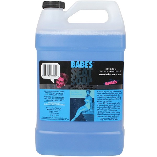 Babe's Seat Soap Boat Vinyl and Upholstery Cleaner | 1 Gallon Refill | Cleans, Protects, and Enhances Marine Vinyl, Plastic, and Leather Interior Surfaces