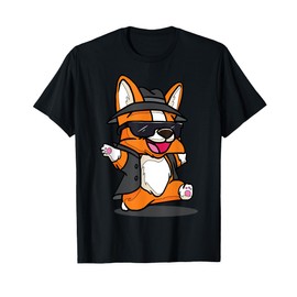 Cartoon Corgi In Sunglasses Cool Character For Kids T-Shirt