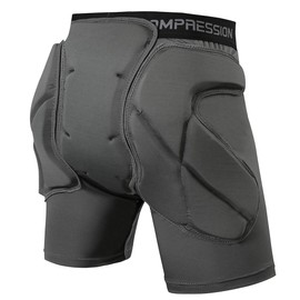 Shinestone Protective Padded Shorts Detachable Pants (Grey,X-Large)
