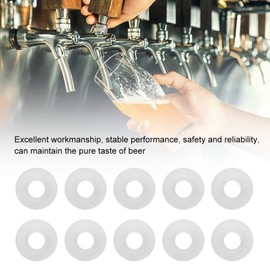 25Pcs Silicone Rubber Gaskets Washer, Reusable Beer Seals Gasket for Swing Flip Top Bottle, Leak-proof Beer Soda Bottle Sealing Cap Gasket Home Brew