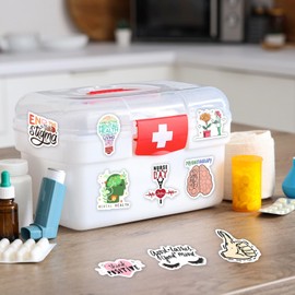 Dunzoom 490 Pcs Mental Health Stickers Mental Health Awareness Decals Gifts Vinyl Laptops Decal Therapy Office Decor for Teens Adults Therapist Gifts Water Bottles