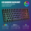 RedThunder K84 Wireless Keyboard and Mouse Combo, Rainbow Backlit Rechargeable